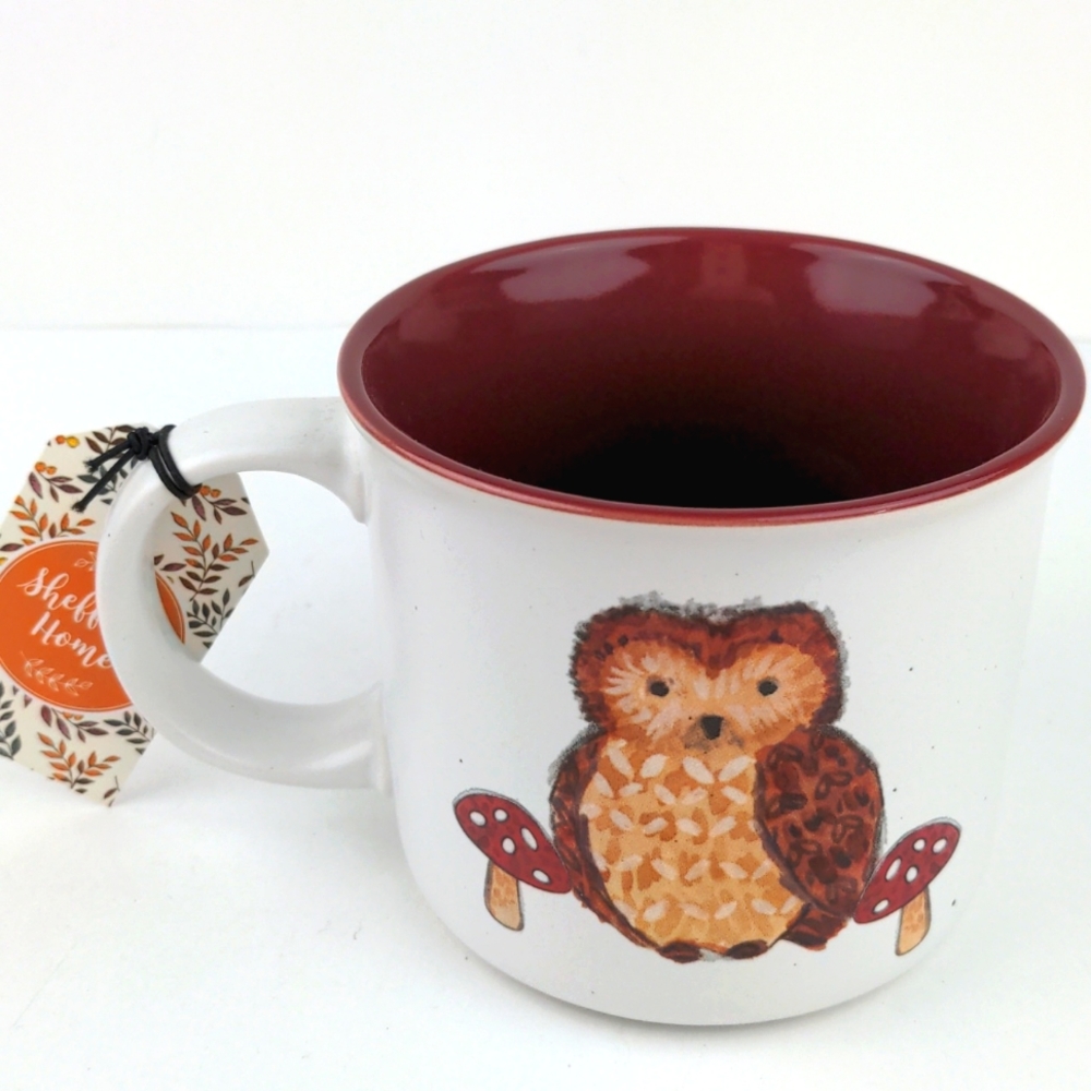 Woodland Owl Large Ceramic Mug